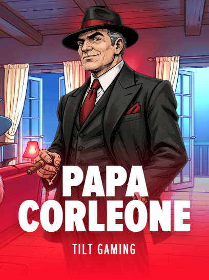 Papa Corleone game artwork featuring a suited character in a black fedora